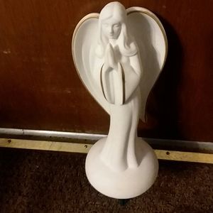 Porcelain  Praying Angel Indoor/Outdoor Statue